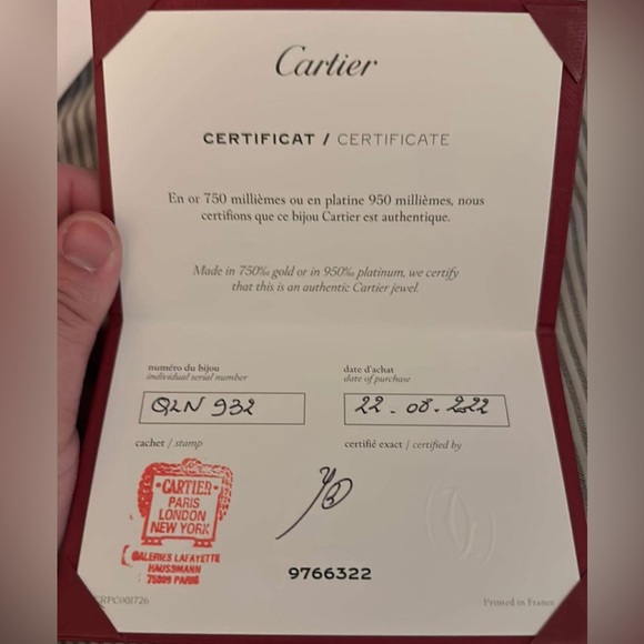 Brand New Cartier Juste Un Clou Small Ring 58 - Picture 2 of 5